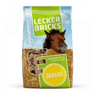Lecker Bricks Banane – przysmaki dla koni 1 kg
