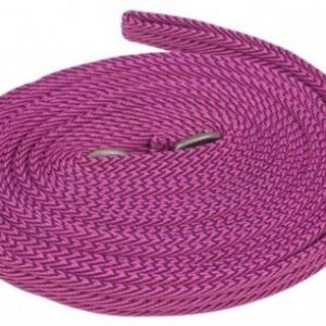 Lonża York Stripe - różowa