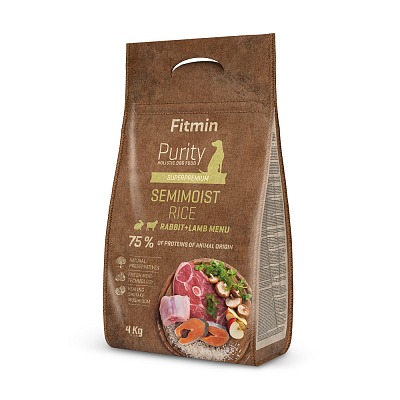 Fitmin dog Purity Rice Semimoist Rabbit&Lamb 4 kg