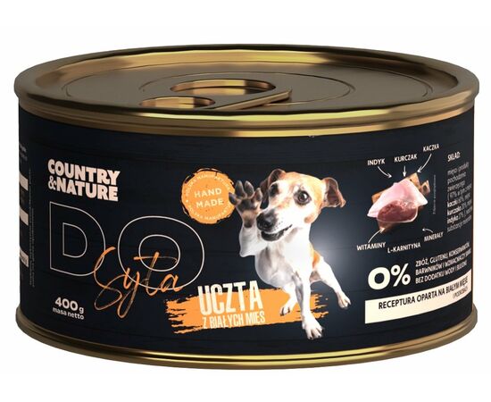 Country&Nature uczta mięsna dla psów – z białych mięs 410g