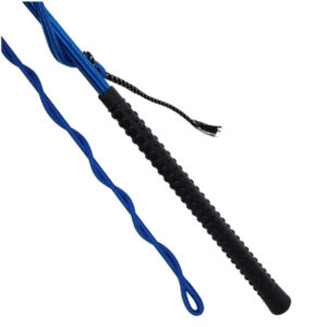 Bat York do lonżowania Shine -niebieski, 180 cm